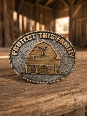 Montana Silversmiths Yellowstone Protect This Family Belt Buckle Barn